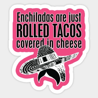 XLR8ED taco - Enchiladas dk Sticker